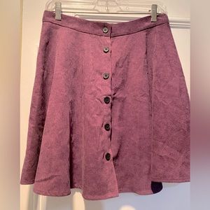 Shein purple corduroy miniskirt